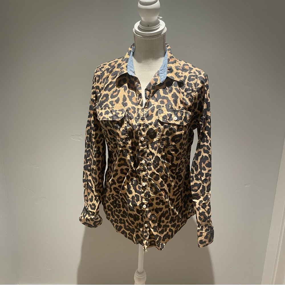 St. John's Bay Leopard Print Blouse